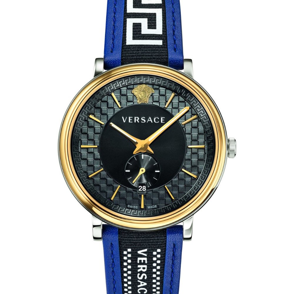 Versace Black Royal Blue Men's Watch!